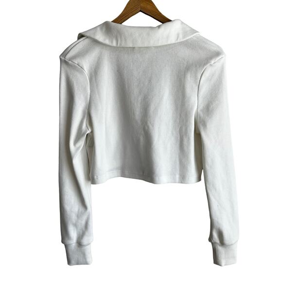 Tiger Mist Renera Cropped Polo Top White S - Picture 5 of 11